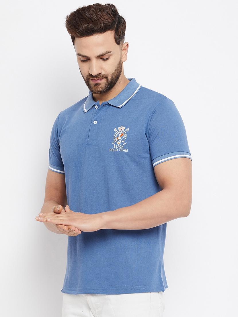 men pack of 2 slim fit solid combo polo t-shirts - 19081988 - Standard Image - 3