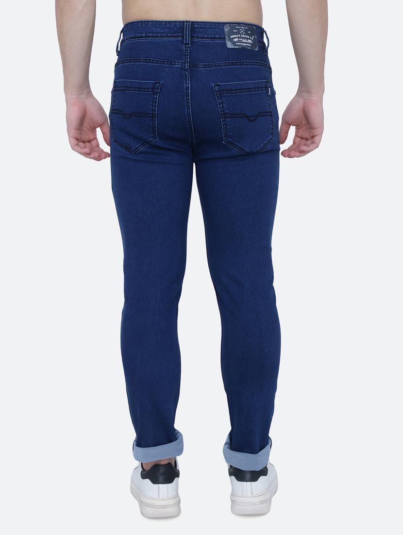 mens slim fit plain jeans - 19084093 - Standard Image - 3