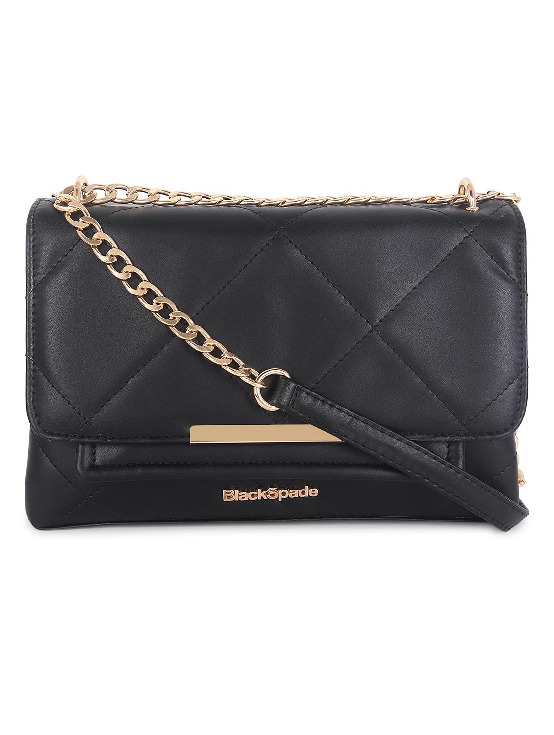 solid quilted structured sling bag - 19086535 - Zoom Image - 0