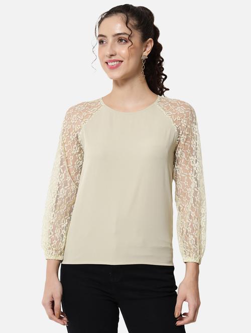 women's straight round neck top - 19086795 - Very Small Image - 1