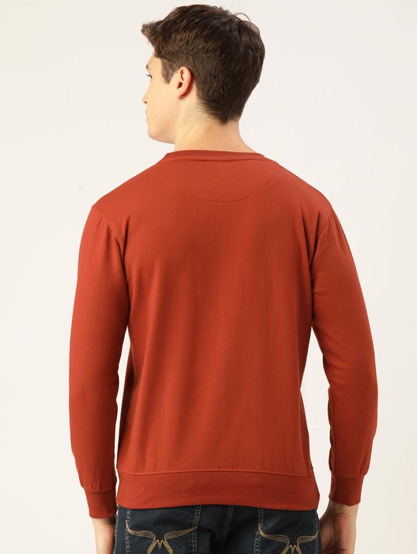 orange cotton sweatshirt - 19100662 - Standard Image - 2
