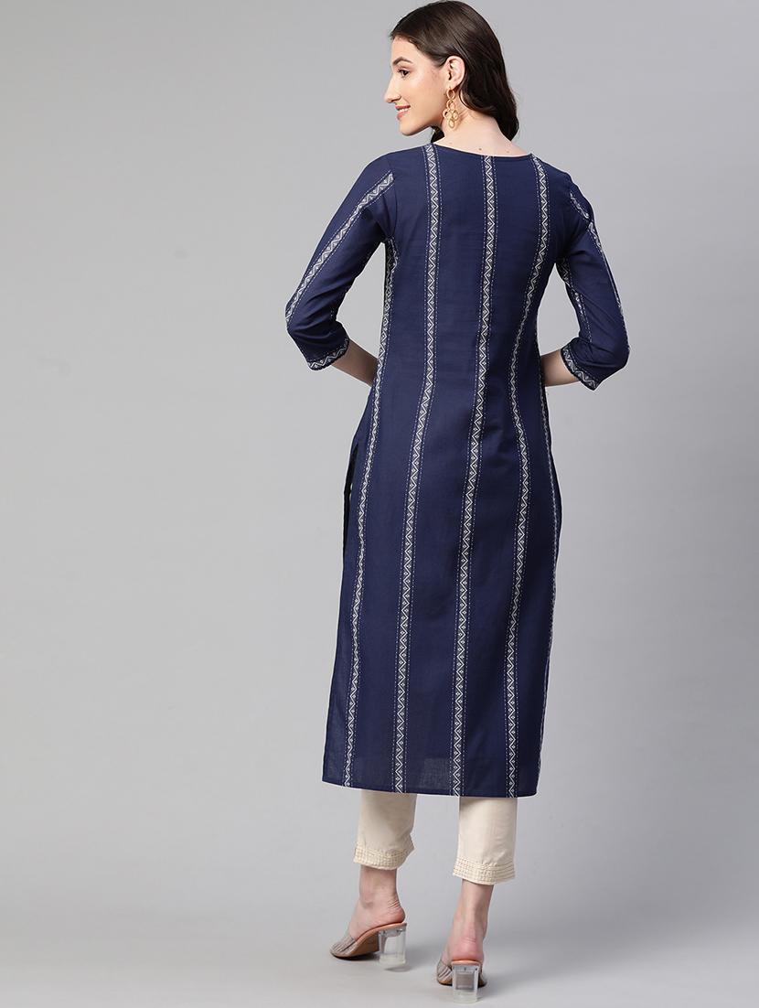 women's straight kurta - 19116931 - Standard Image - 3