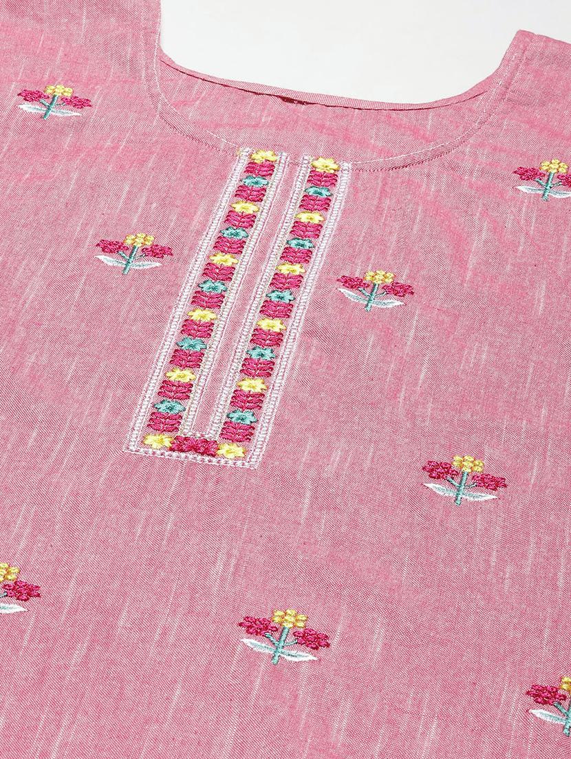 pink printed a-line tunic - 19138475 - Zoom Image - 4