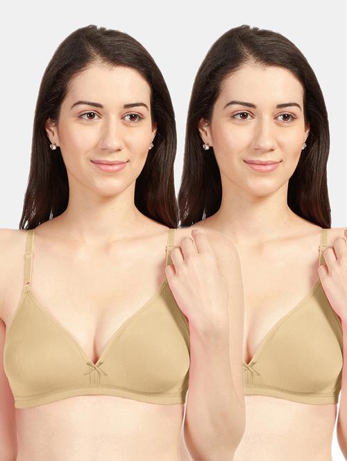 women pack of 2 solid bra combo - 19139712 - Very Small Image - 1