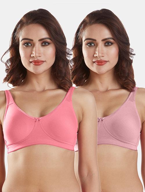 Set Of 2 Solids Sports Bra - 19139976 - Very Small Image - 1