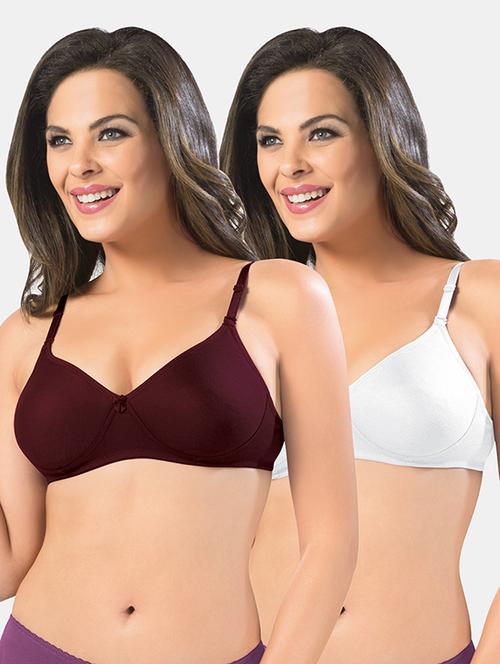 pacl of 2 solid bra combo - 19141081 - Very Small Image - 1