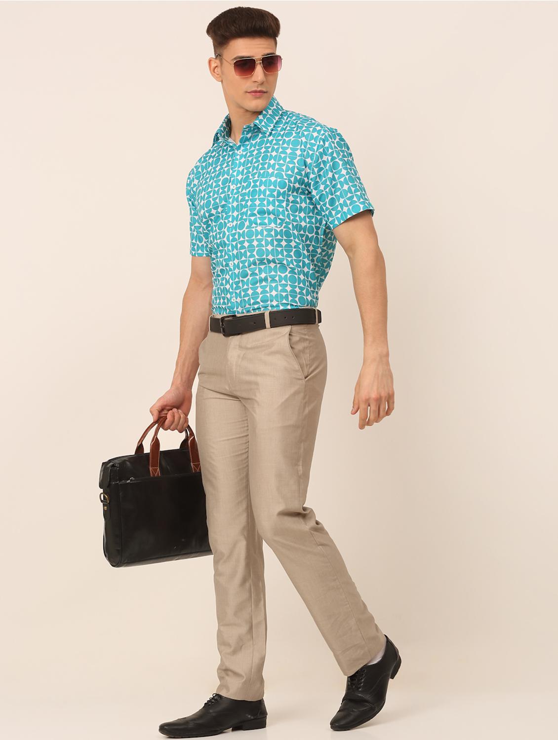 mens abstract formal shirt - 19144537 - Standard Image - 3