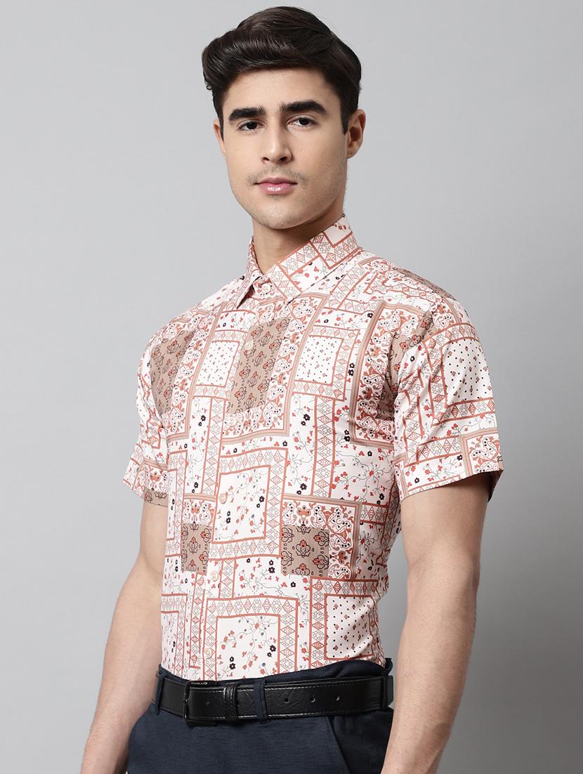 mens aztec formal shirt