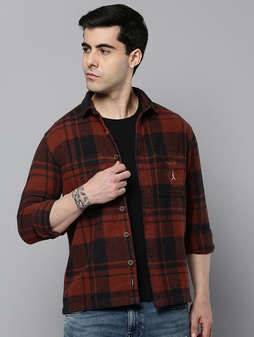 Mens Checks Casual Shirt - 19159933 - Very Small Image - 1
