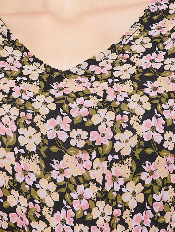 women's fit & flare floral dress - 19159954 - Zoom Image - 3