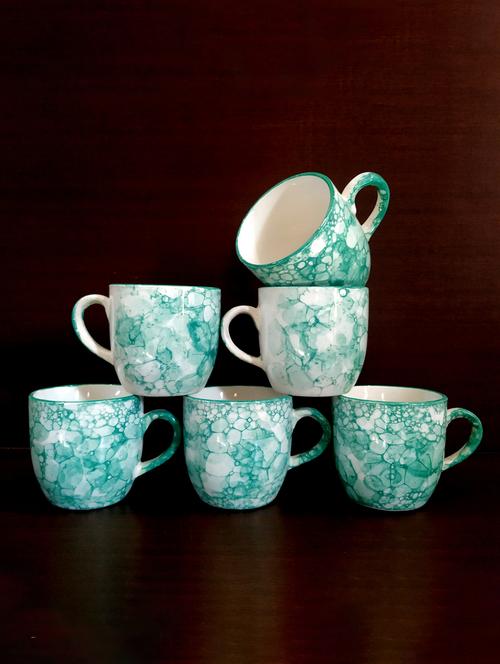 moody panda graceful set of 6 cups | cup set | tea cups | set of 6 cups | ceramic - 19163524 -  Standard Image - 0