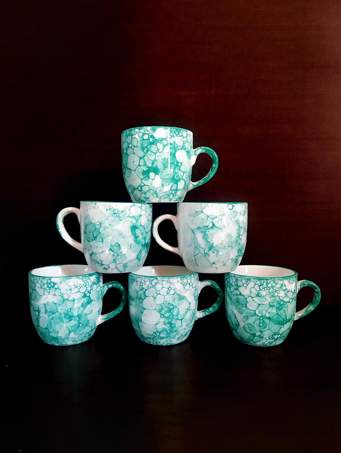 moody panda graceful set of 6 cups | cup set | tea cups | set of 6 cups | ceramic - 19163524 - Standard Image - 4