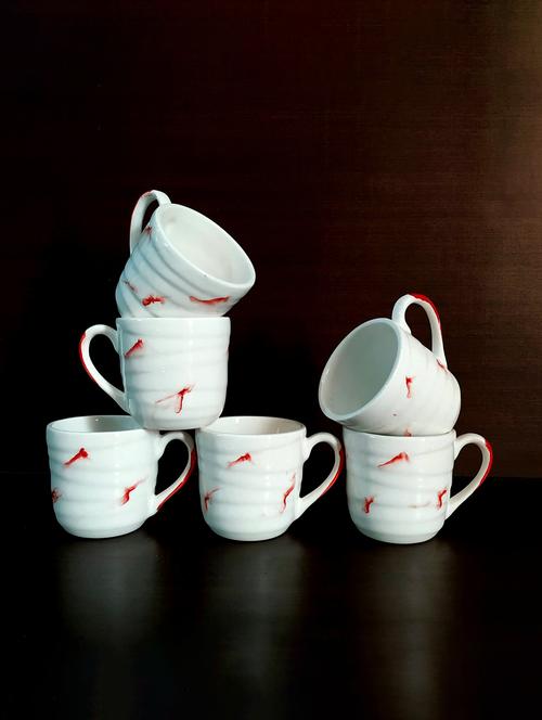 moody panda elegant set of 6 cups | cup set | tea cups | set of 6 cups | ceramic - 19163525 -  Standard Image - 0