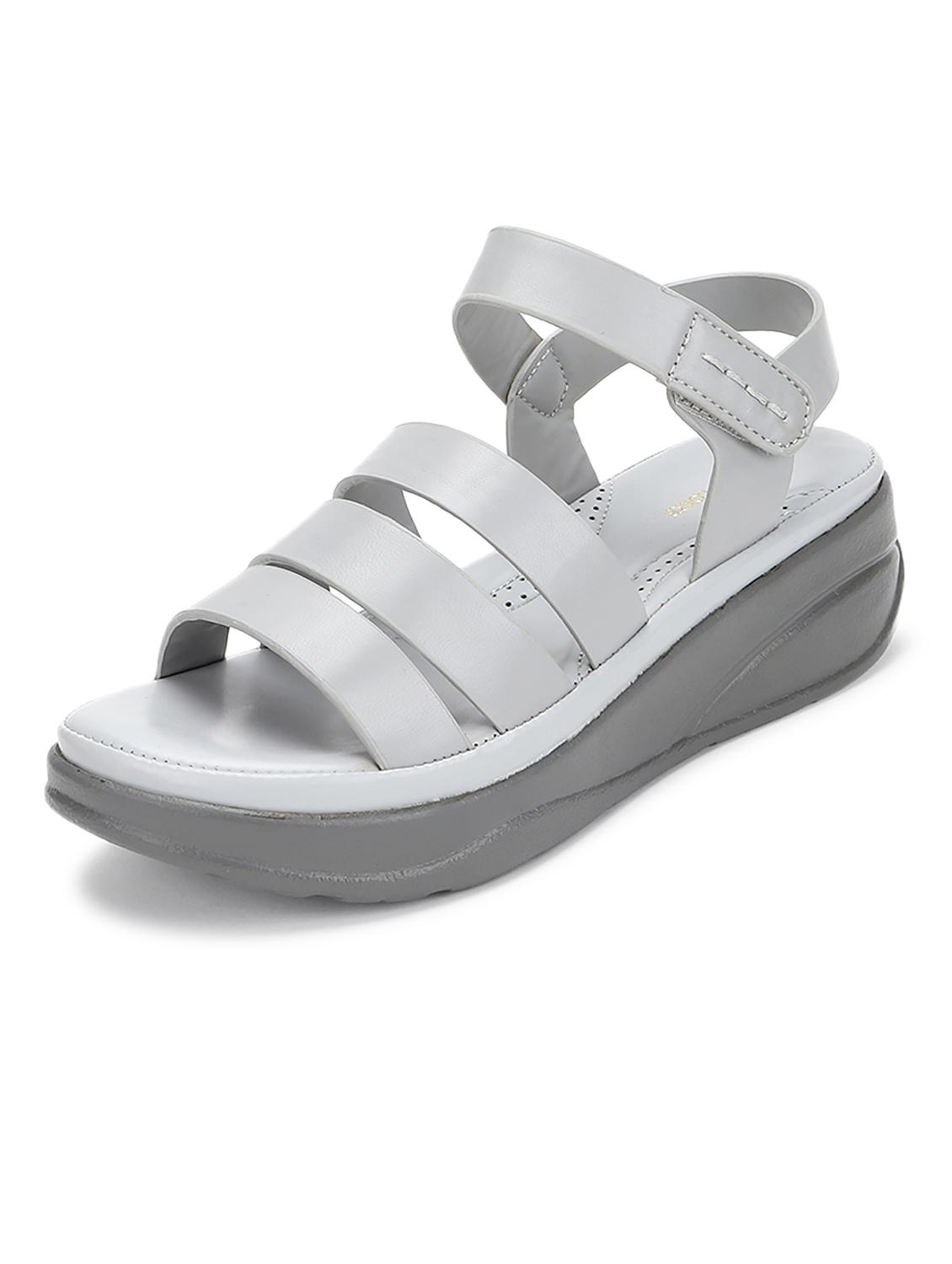 women grey ankle strap sandal - 19164349 - Zoom Image - 2