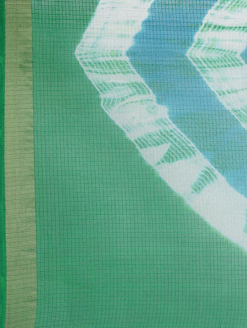 women's bandhani blue colored saree - 19179044 - Standard Image - 4