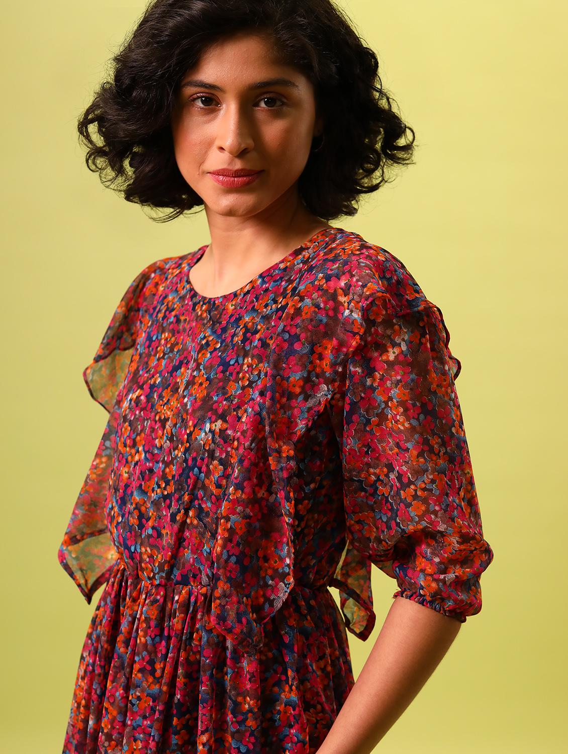 women's tiered floral dress - 19180002 - Standard Image - 4