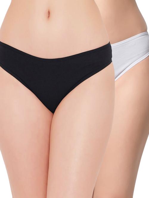 multi colored solid panty combo - 19224895 - Very Small Image - 1