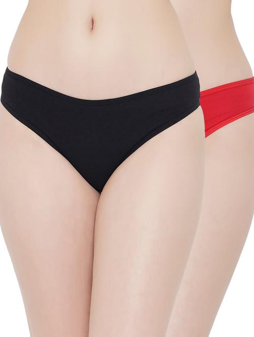multi colored solid panty combo - 19224909 - Very Small Image - 1