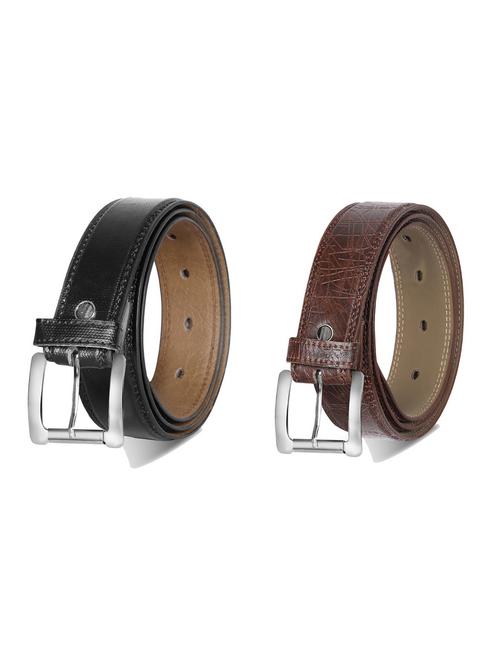 combo pack of multi colored leatherette belts - 19227560 - Very Small Image - 1