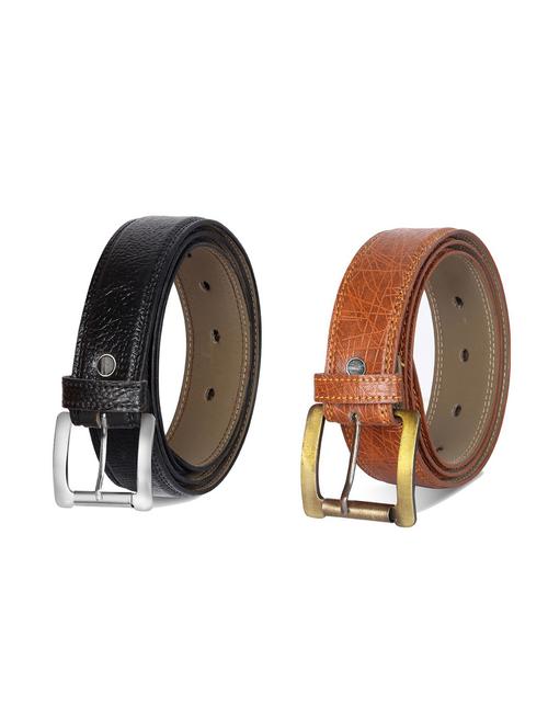 combo pack of multi colored leatherette belts - 19228009 - Very Small Image - 1