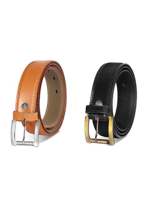 pack of 2 leatherette belt - 19228588 - Very Small Image - 1
