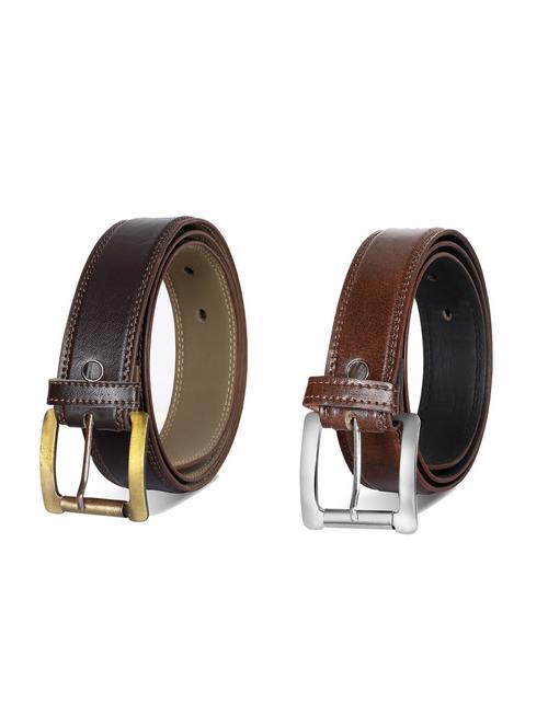 pack of 2 leatherette belts - 19229176 - Very Small Image - 1