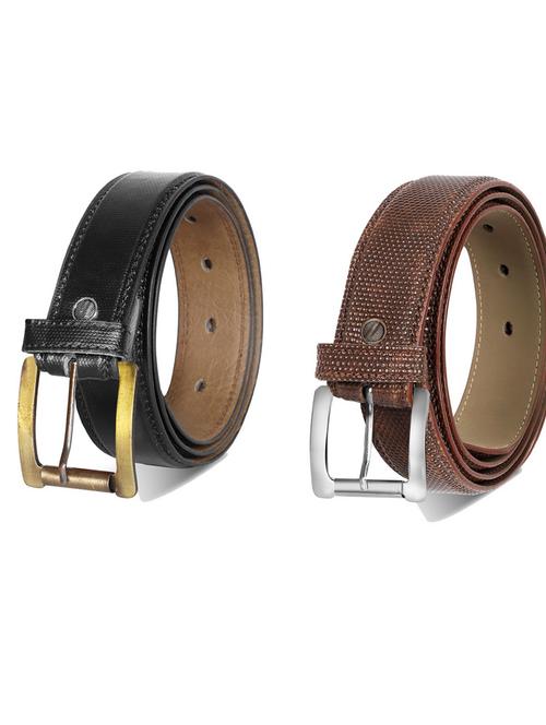 pack of 2 leatherette belts - 19230493 - Very Small Image - 1