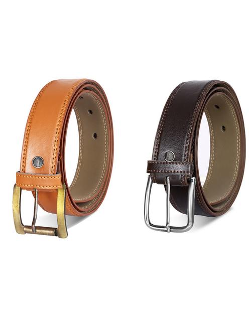 pack of 2 leatherette belt - 19232172 - Very Small Image - 1