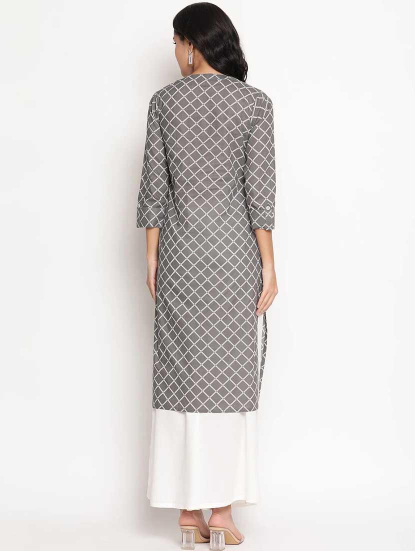 women's straight kurta - 19264369 - Standard Image - 2