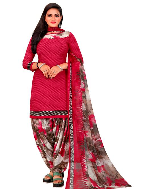 printed unstitched suit set - 19283982 - Very Small Image - 1