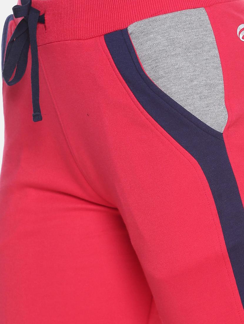 pink cotton blend track pant - 19285130 - Standard Image - 2