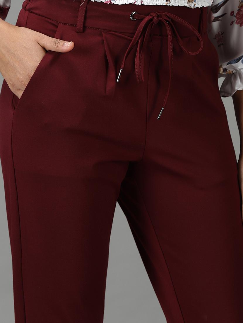 maroon track pant - 19295194 - Standard Image - 5
