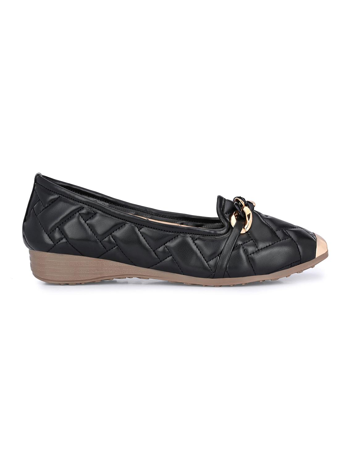 black synthetic slip on loafers - 19313842 - Zoom Image - 2