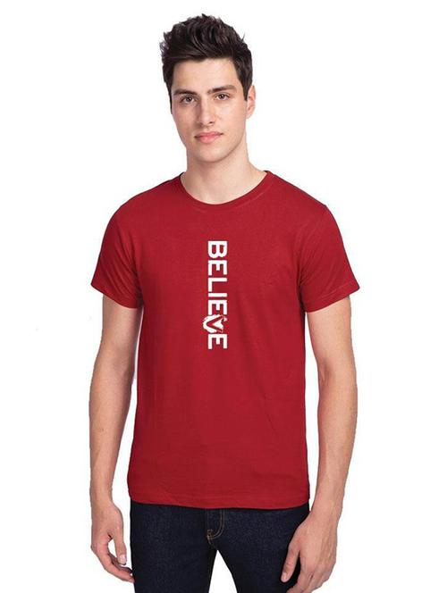 round neck printed front print t-shirt - 19324654 - Standard Image - 0