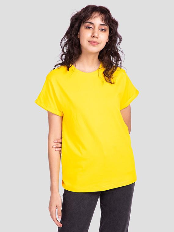 women's plain crew neck t-shirt - 19325188 - Zoom Image - 0