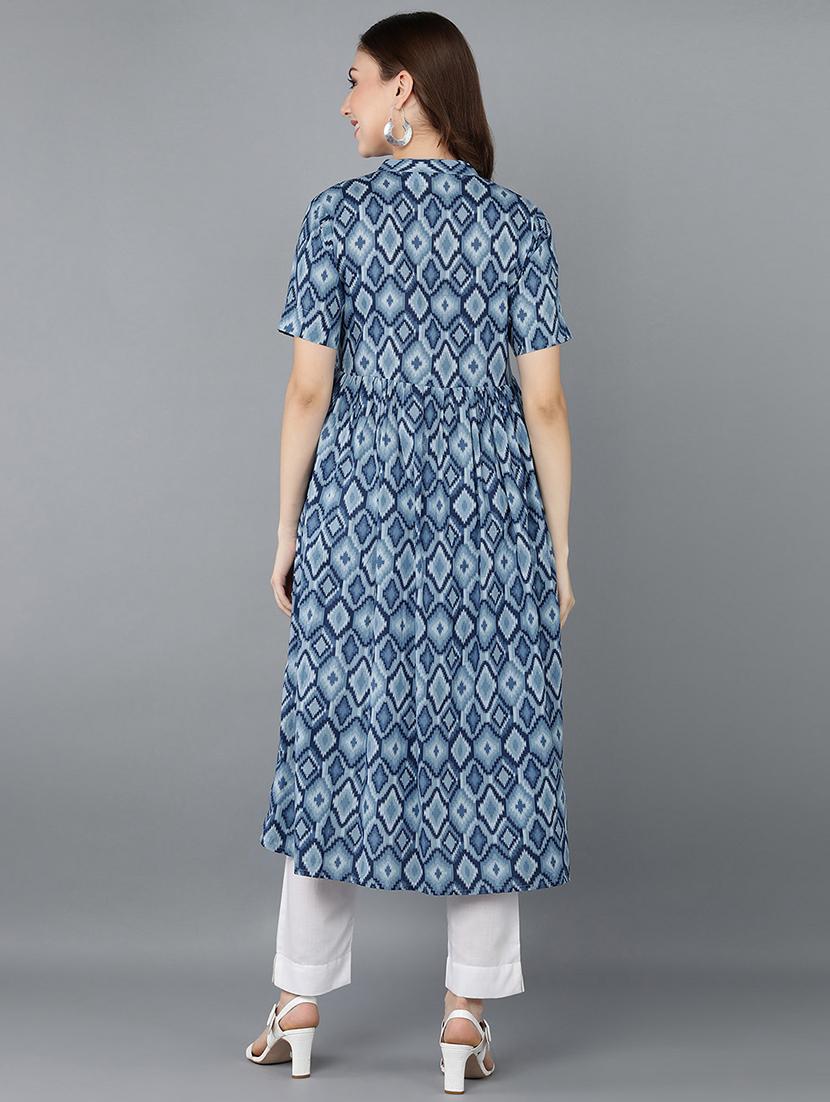 women's flared kurta - 19328189 - Standard Image - 2