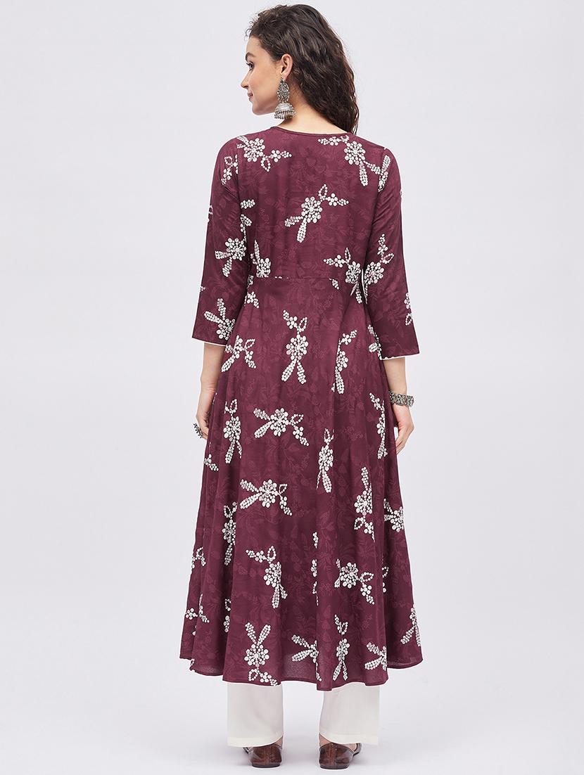 women's flared kurta - 19335355 - Zoom Image - 2