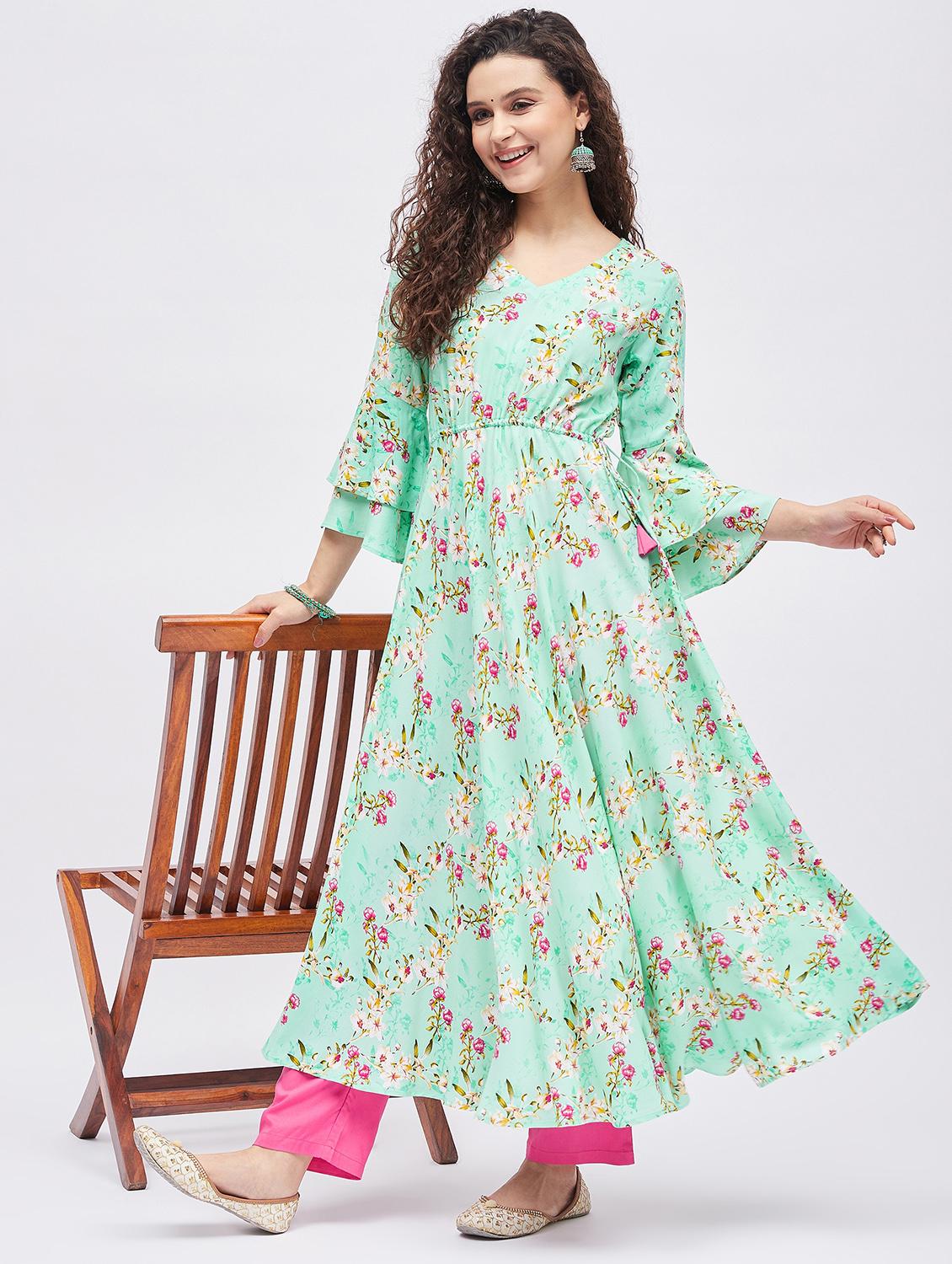women's flared kurta - 19335359 - Zoom Image - 3