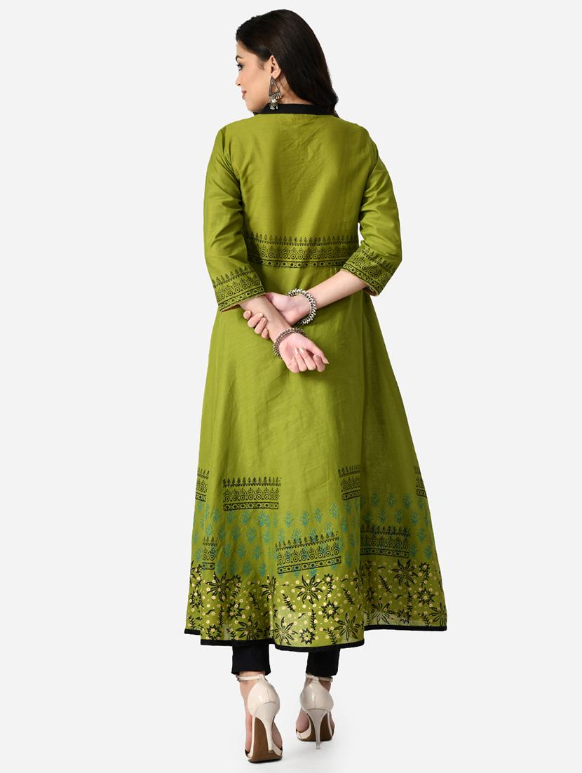 women's flared kurta - 19349279 - Standard Image - 2