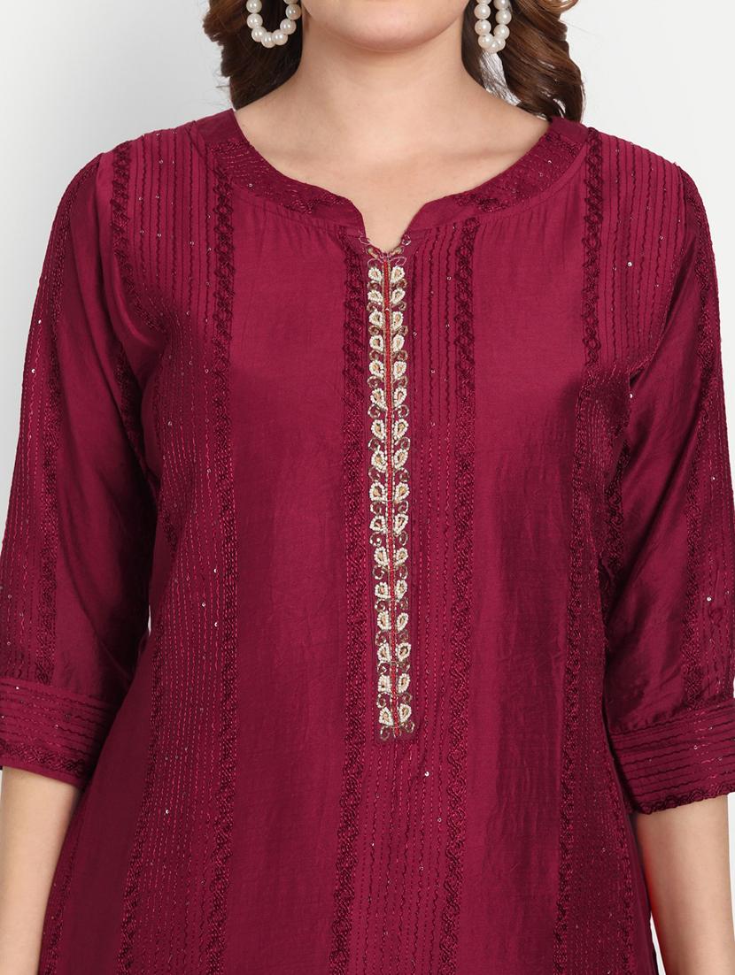 women's straight kurta - 19350397 - Standard Image - 5