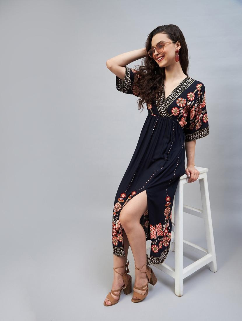 women's wrap floral dress - 19371152 - Zoom Image - 4