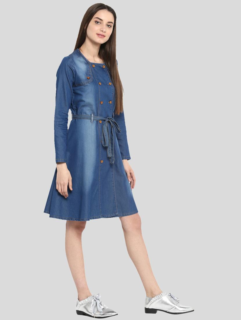 women's solid dress - 19371419 - Zoom Image - 2