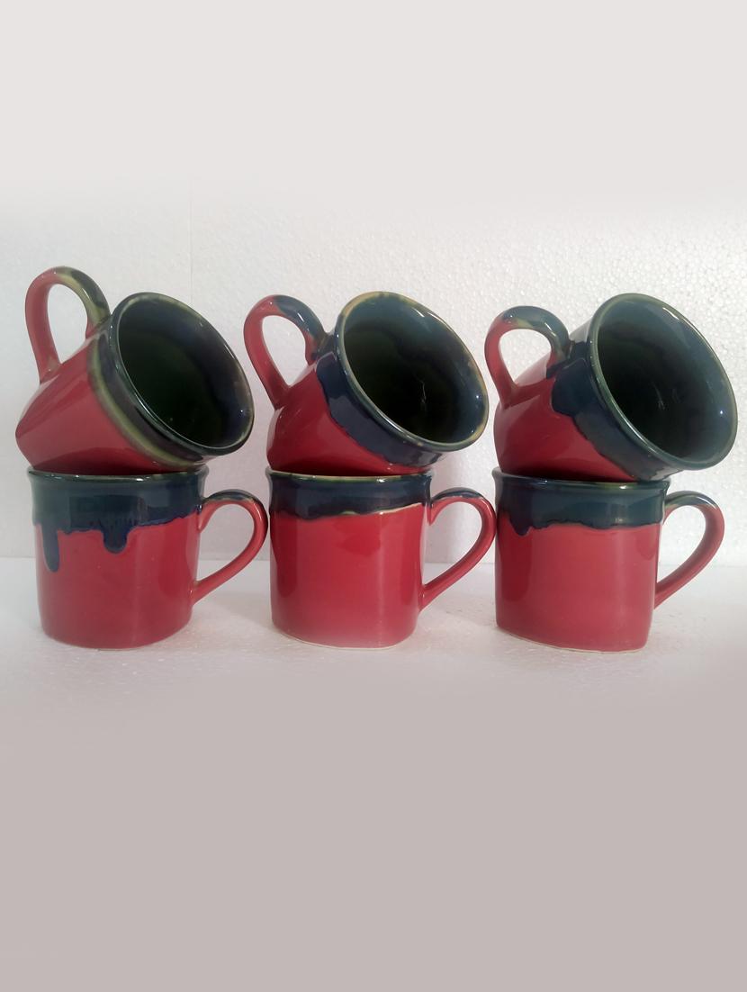 moody panda designer set of 6 cups | cupset | set of 6 cups | stoneware - 19408244 - Standard Image - 3