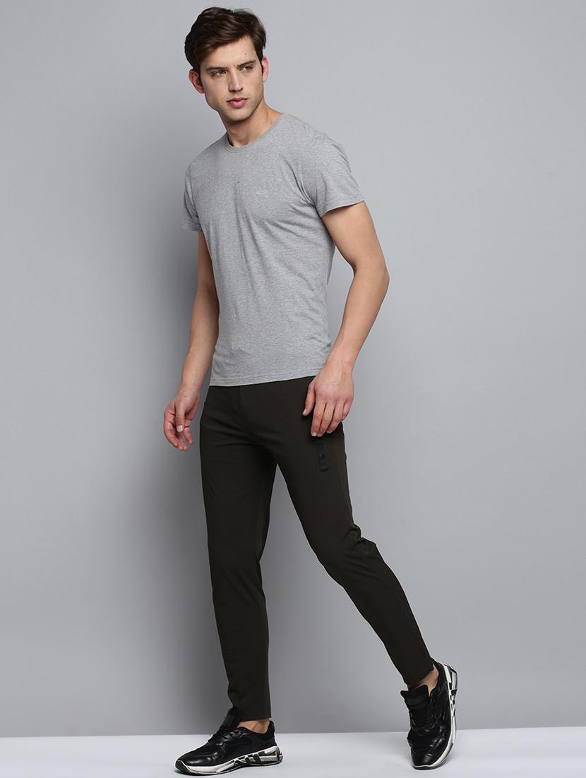 men solid ankle length track pant - 19409439 - Standard Image - 3