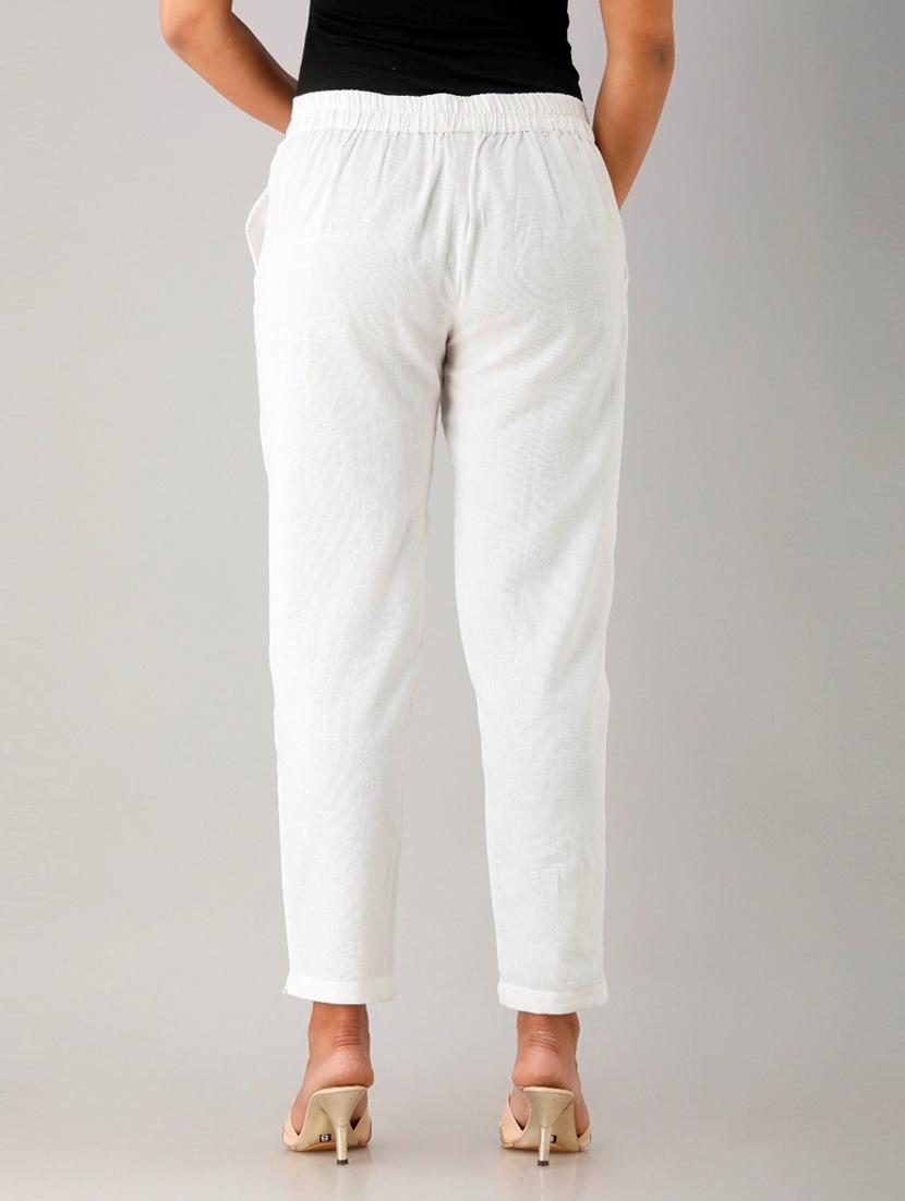 women solid cigarette pant - 19415863 - Standard Image - 2