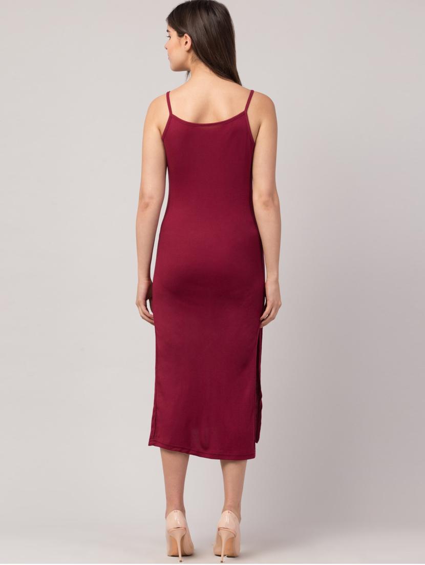 women's bodycon solid dress - 19417238 - Standard Image - 3