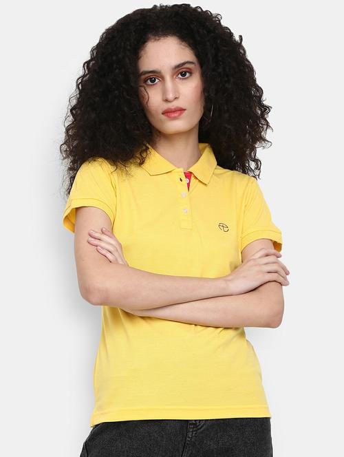 Women's Plain Polo Neck T-shirt - 19420712 - Very Small Image - 1