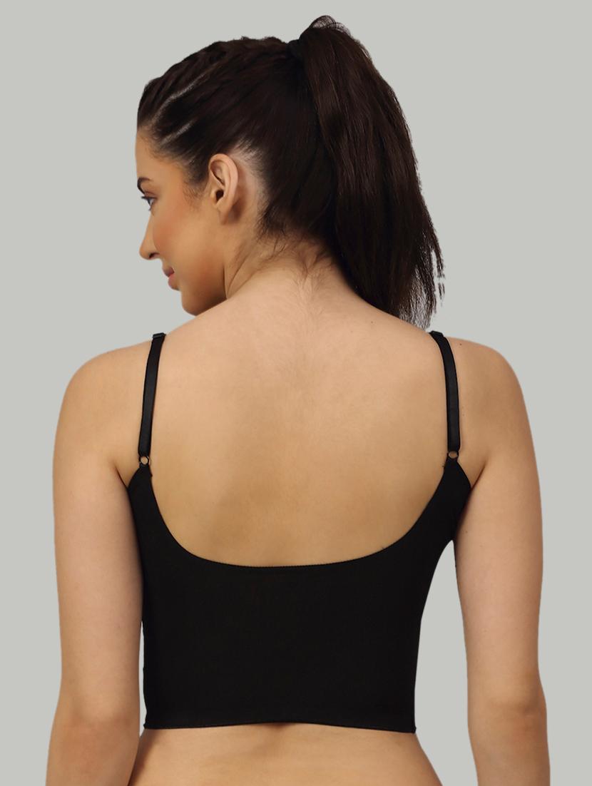 black poly spandex camisole - 19421135 - Standard Image - 2