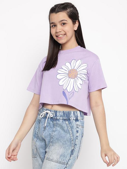 girls round neck top - 19452616 - Standard Image - 0