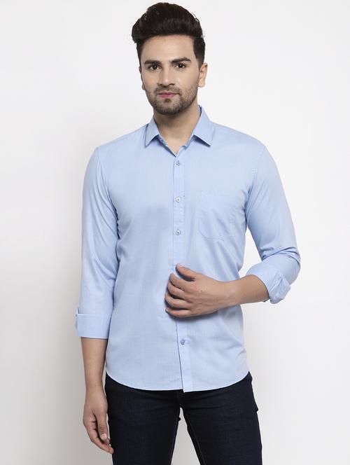 mens solid casual shirt - 19452965 - Very Small Image - 1